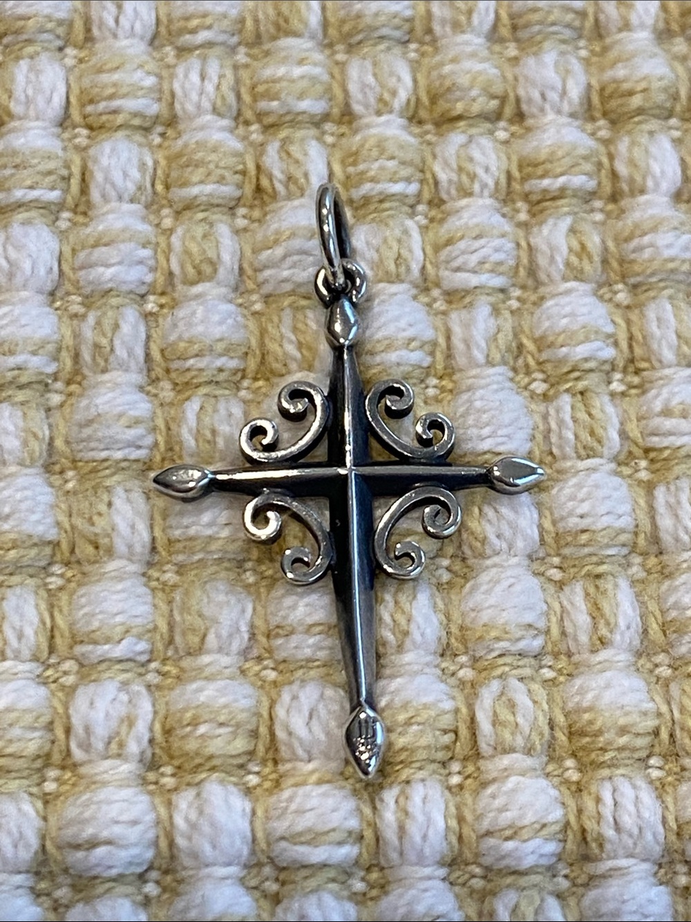 JAMES AVERY-Retired & Rare-Espada Cross Sterling Silver Pendant